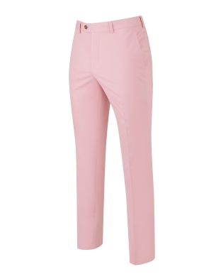 Pink Flat Front Slim Fit Chinos - MCT329CTP - Small Image 280x344px