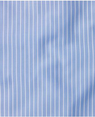 Ralph Blue Reverse Stripe Made To Measure Shirt - Large Image