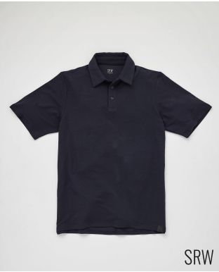 SRW Active Non-Iron Navy Short Sleeve Polo Shirt