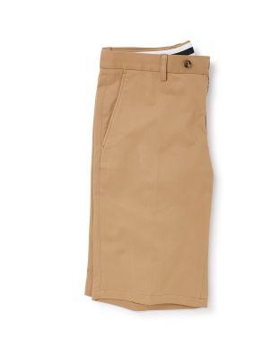 Tan Stretch Cotton Tailored Chino Shorts - MCS333TAN - Large Image