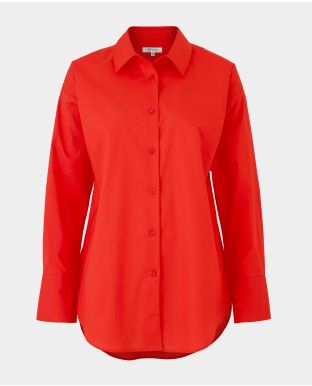 Women's Red Oversized Shirt