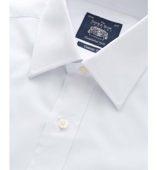 Men’s Everyday Classic Fit Shirt in White | Savile Row Co