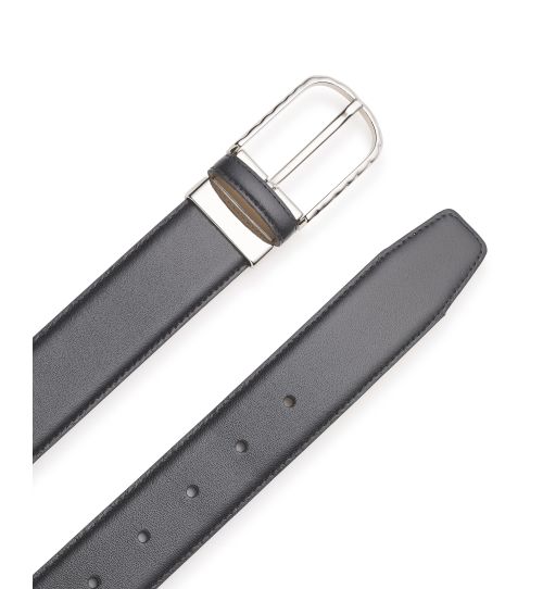 Mens Leather Belt - Black | Savile Row Co