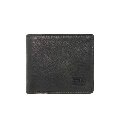 Men's Black Leather Coin Wallet | Savile Row Co