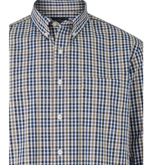 Men’s Button-Down Shirt in Multi Check | Savile Row Co