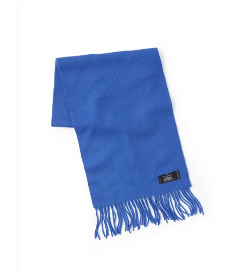 Men’s Boxed Cashmere Scarf in Cobalt Blue | Savile Row Co