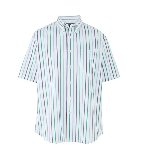 Men's Short Sleeve Shirt In Multi Stripe | Savile Row Co