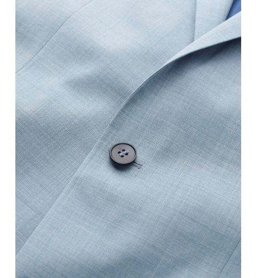 Men’s Light Blue Wool-Blend Suit Jacket | Savile Row Co