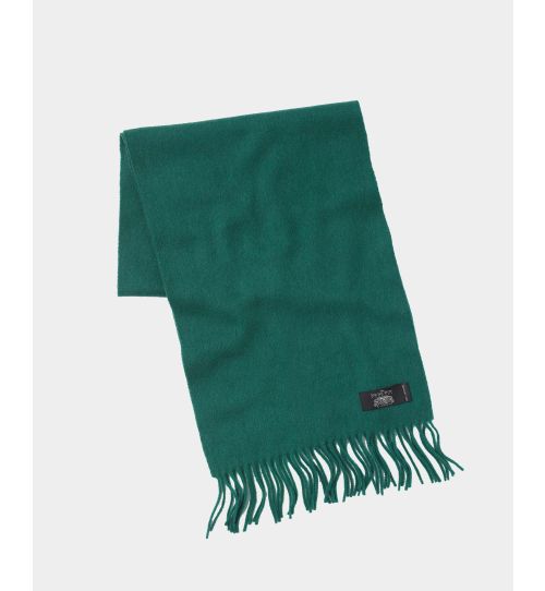 Men’s 100% Cashmere Scarf in Forest Green | Savile Row Co