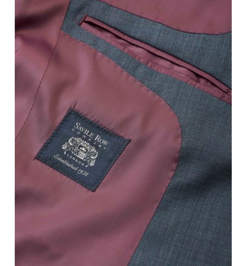 Men’s Mid Grey Wool-Blend Suit Jacket | Savile Row Co