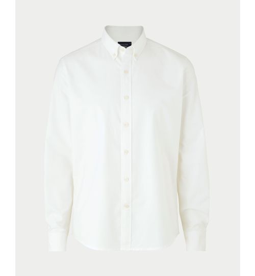 Men's Slim Fit Oxford Shirt in White | Savile Row Co