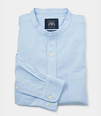 Navy Twill Slim Fit Smart Casual Shirt - Single Cuff