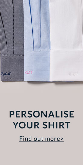 Personalise your shirt banner