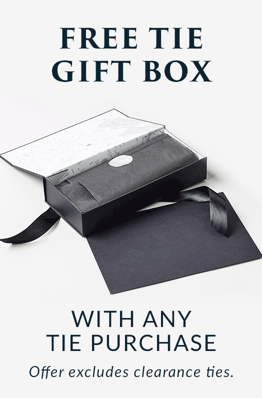Free tie gift box with any tie purchase