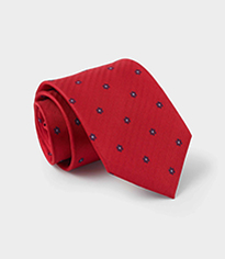 Red Floral Silk Tie