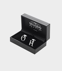 Initial Letter Sterling Silver Cufflinks