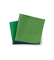 Shades of Green Silk Pocket Square