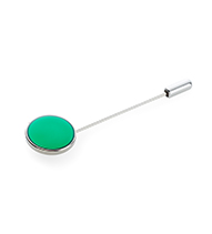 Green Round Lapel Pin